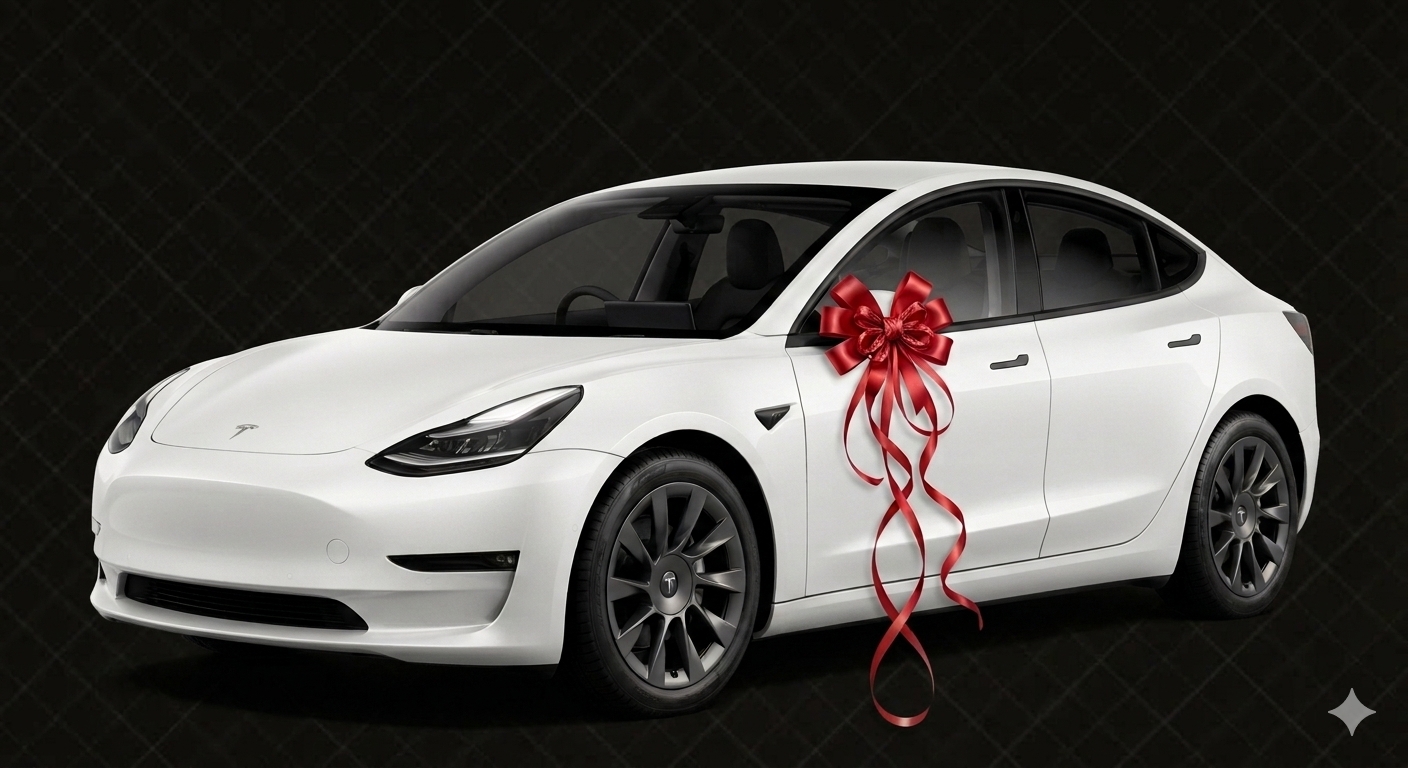 Model 3 白色前導親友車