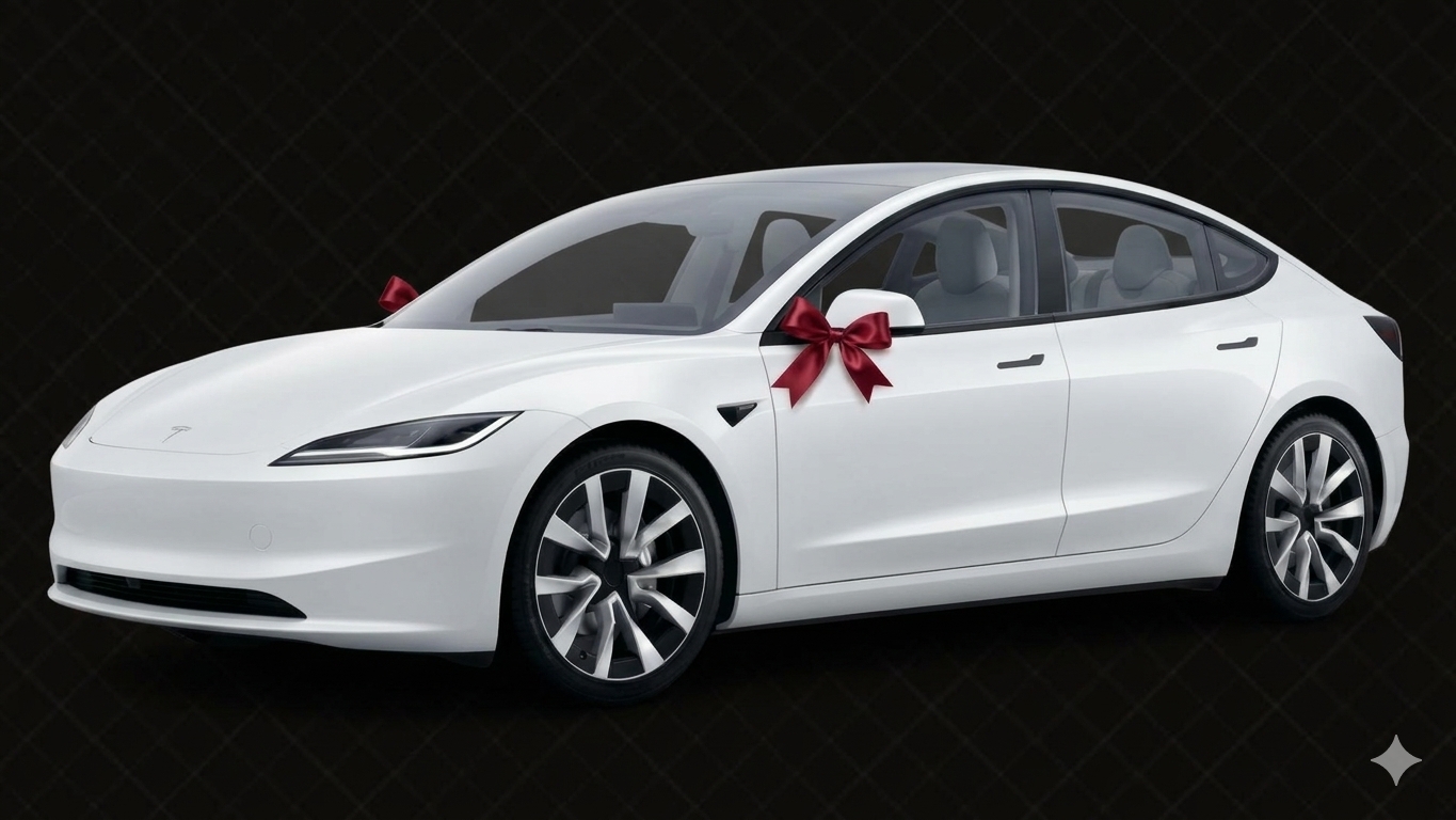 新 Model 3 白色前導親友車
