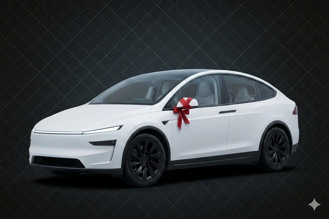 新 Model Y 白色前導親友車