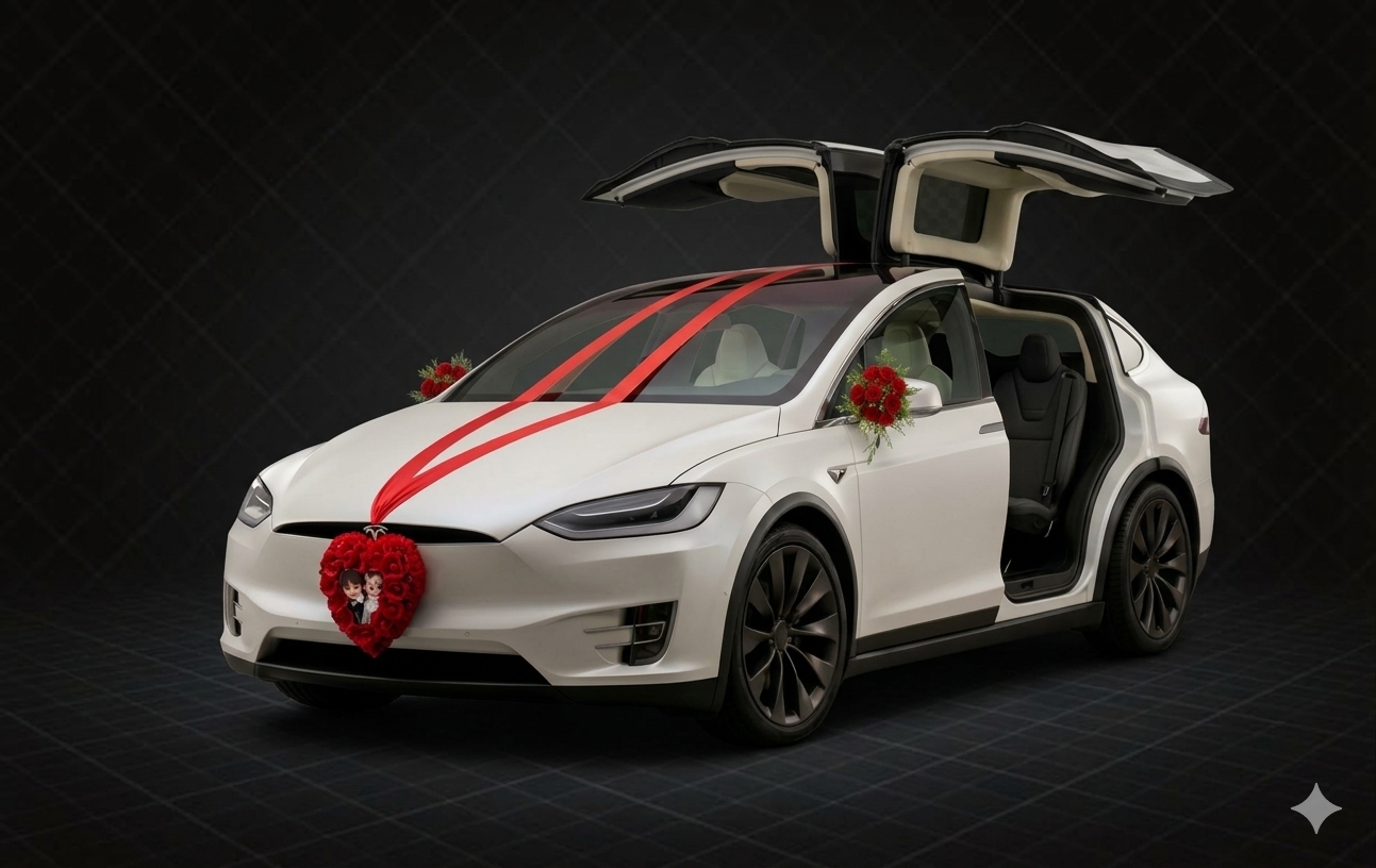 Model X 白色歐翼主禮車