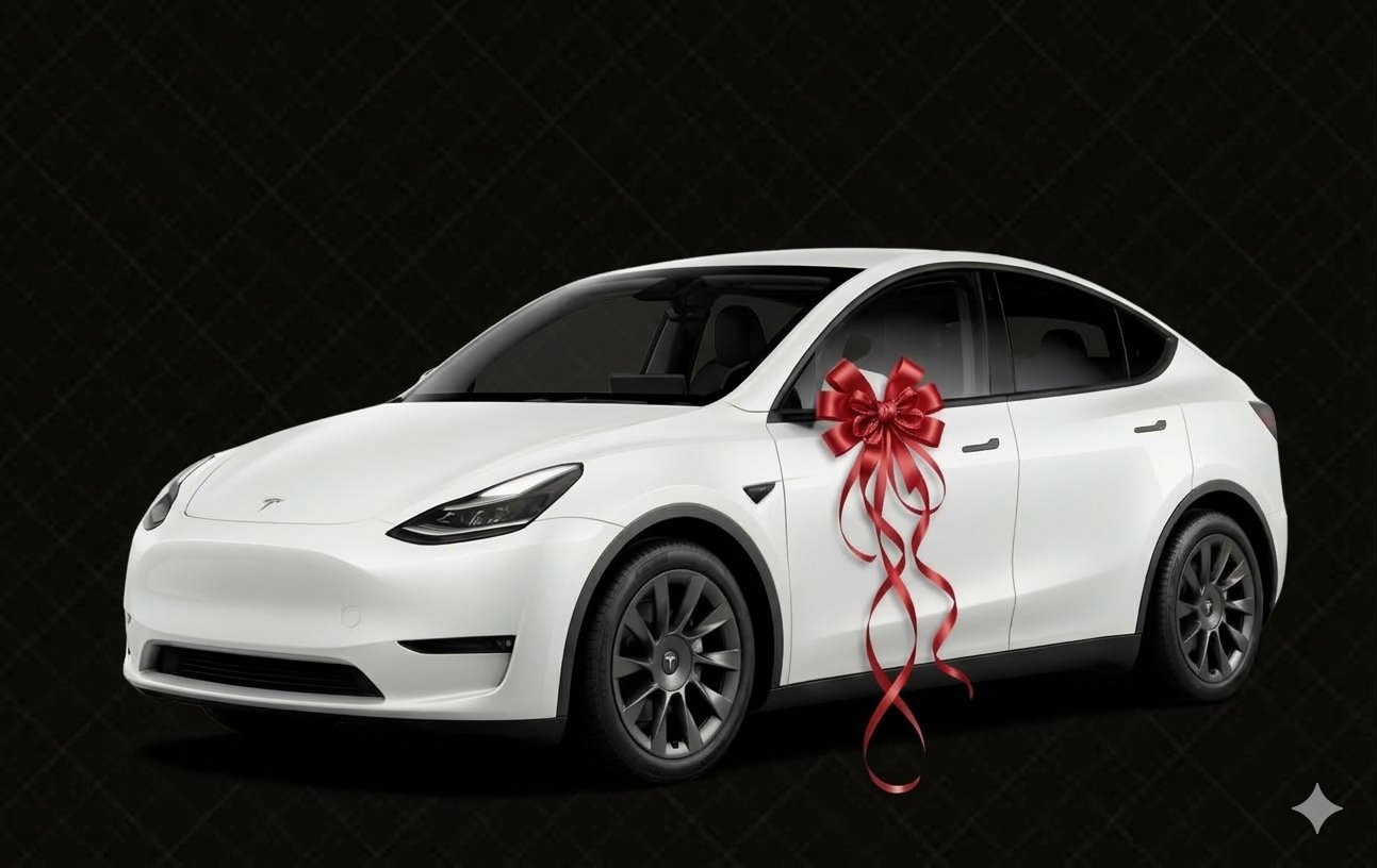 Model Y 白色前導親友車